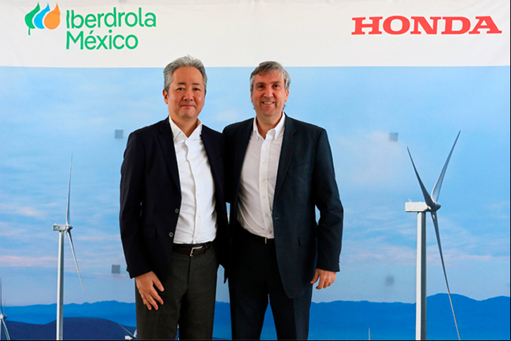 Iberdrola México firma parceria com a fabricante de automóveis Honda para fornecer energia limpa às suas fábricas