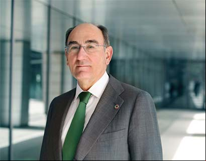O presidente da Iberdrola, Ignacio Galán, participa da celebração do 10º aniversário da Torre Iberdrola Bilbau