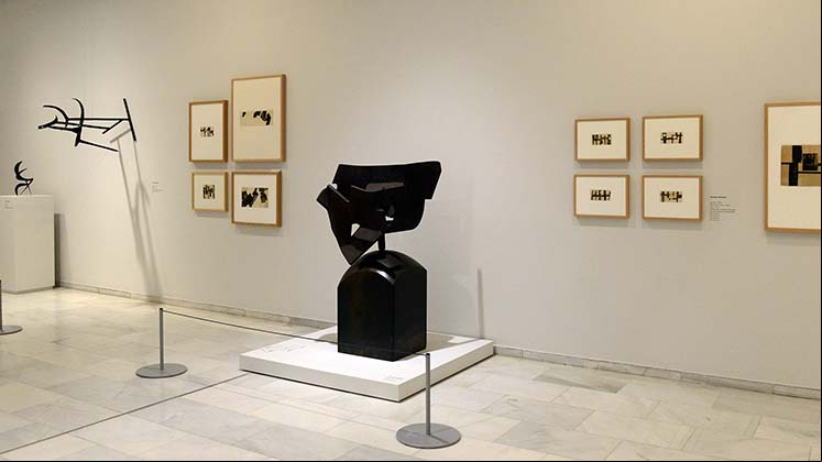 Las obras de Jorge Oteiza y Eduardo Chillida estarán expuestas en el Museo de San Telmo (San Sebastián) a partir del 8 de abril, tras su paso por Valencia. Fotografía cortesía de la Fundación Bancaja.