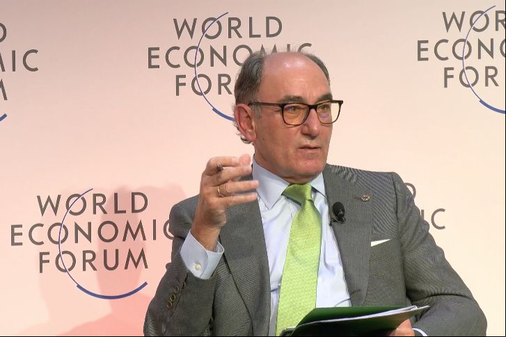 Ignacio Sánchez Galán, chairman of Iberdrola, at the World Economic Forum