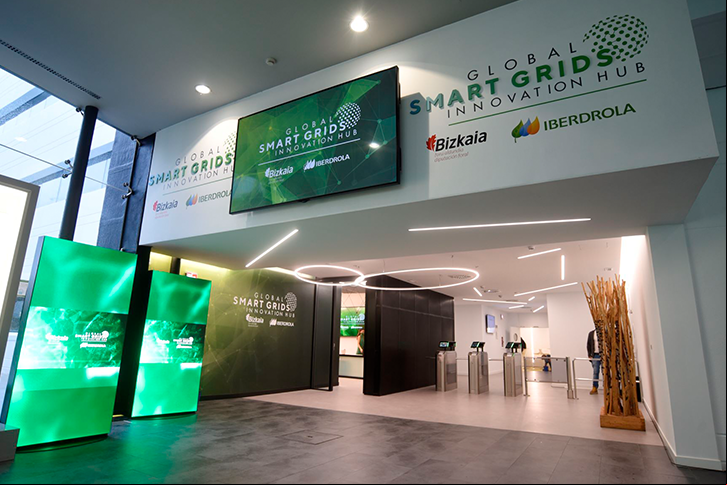 Inside of the building of the Global Smart Grids Innovation Hub in Bilbao