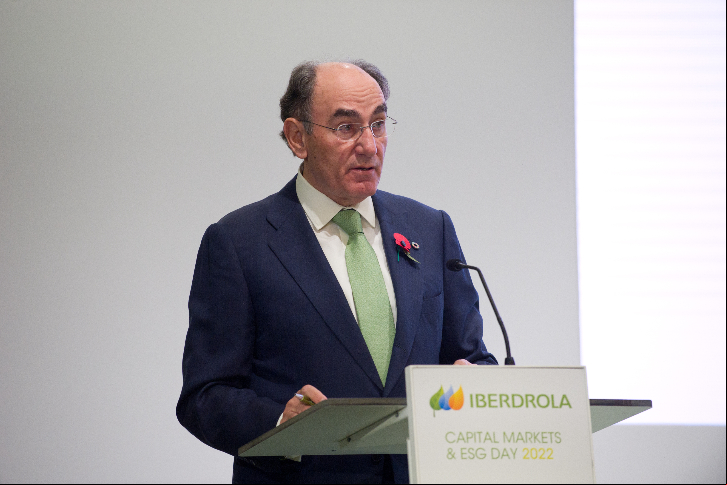 Ignacio Sánchez Galán, Iberdrola Executive Chairman, in Capital Markets Day of 2022.