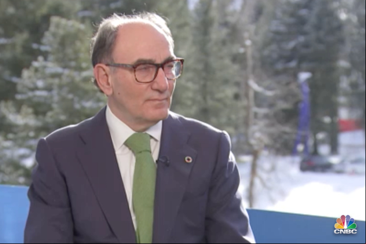 Ignacio Galán, presidente da Iberdrola, em uma entrevista à CNBC