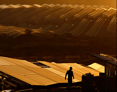 Imagem da usina fotovoltaica de Núñez de Balboa em Portugal