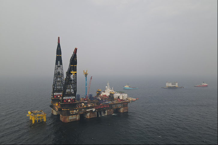 A subestação 'offshore' do parque eólico Baltic Eagle foi instalada com sucesso nas águas alemãs do Mar Báltico.