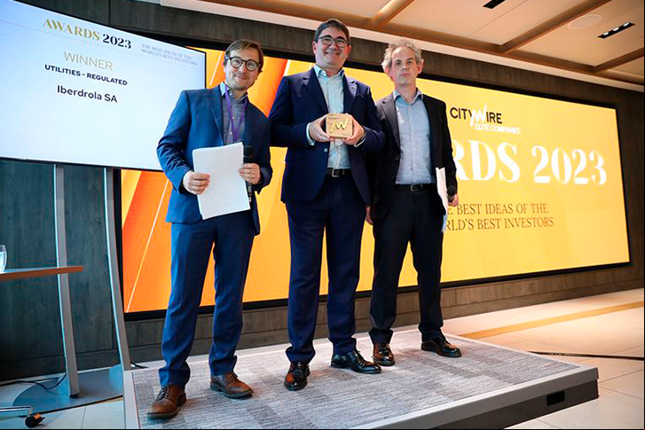 A Iberdrola foi reconhecida como a melhor empresa de serviços públicos (utility) regulada da região EMEA (Europa, Oriente Médio e África), de acordo com o prestigioso grupo de informações financeiras Citywire, especializado em medir o desempenho de gestores de carteiras há mais de 20 anos