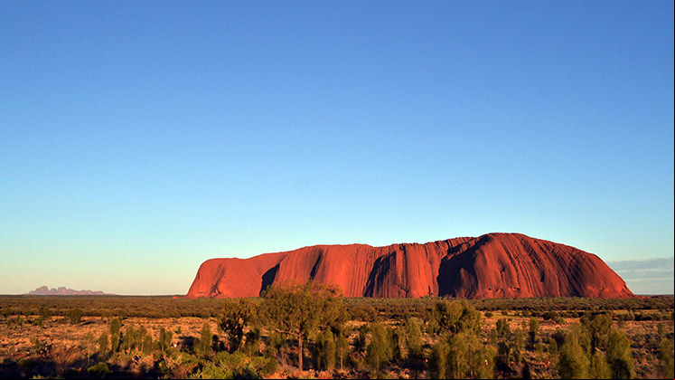 Ayers Rock (Australia), a sacred place to indigenous Australians.