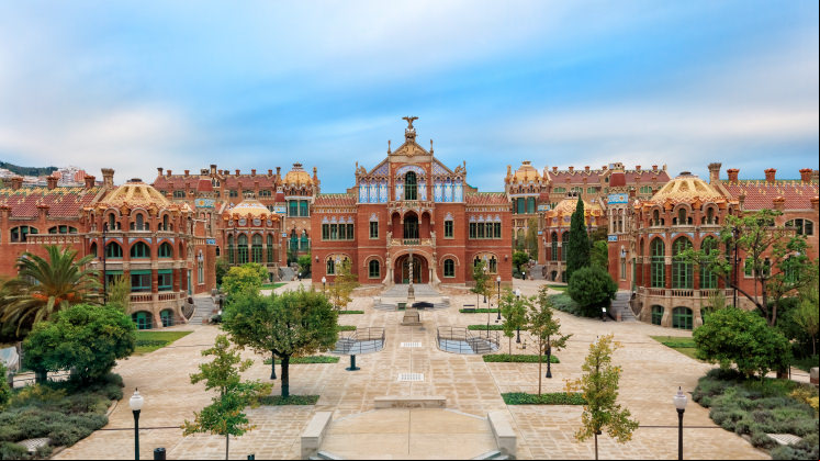Recinto Modernista de Sant Pau, en Barcelona (España).