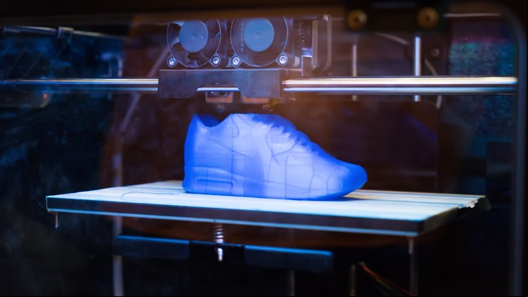 4D-printed shoe.