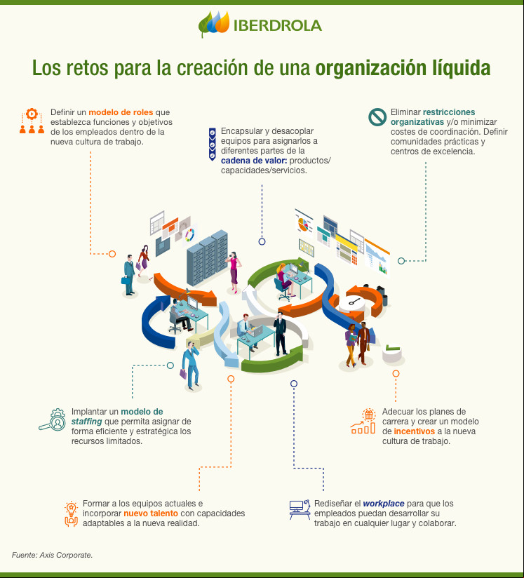 Los retos para la creación de una organización líquida.