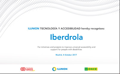 Ilunion diploma.