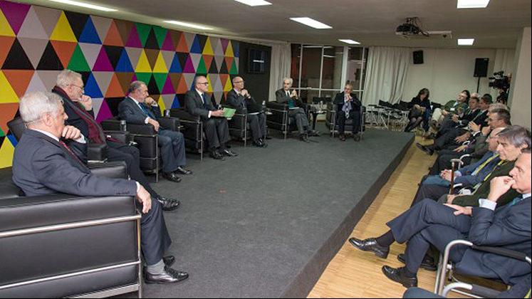 An instant from the presentation ceremony in the Casa Árabe centre in Madrid.