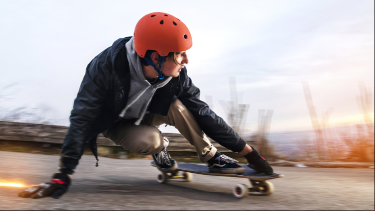 skateboarding