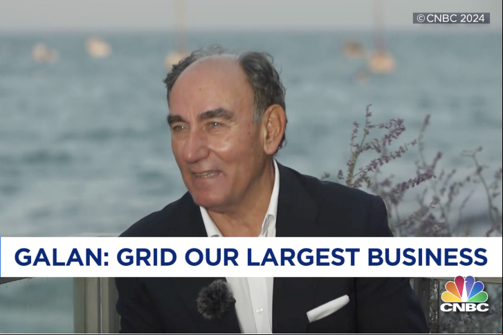 Ignacio Galán, presidente executivo da Iberdrola, entrevistado pela CNBC