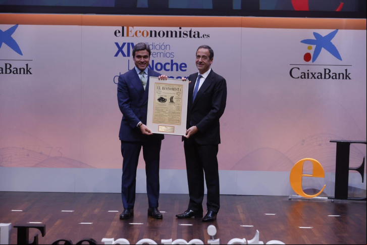 David Mesonero, Diretor de Desenvolvimento Corporativo da Iberdrola, recebeu do jornal El Economista o prêmio de melhor operação comercial pela venda de usinas de ciclo combinado no México.