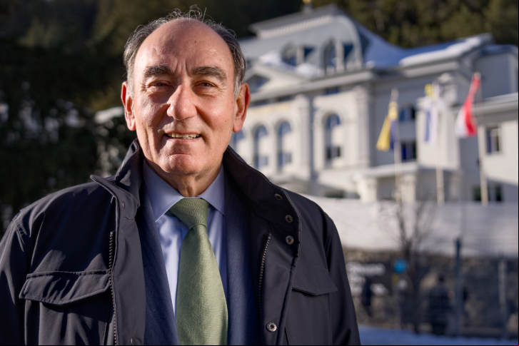 O presidente da Iberdrola, Ignacio Galán, participa do Fórum de Davos, como vem fazendo há dezessete anos.