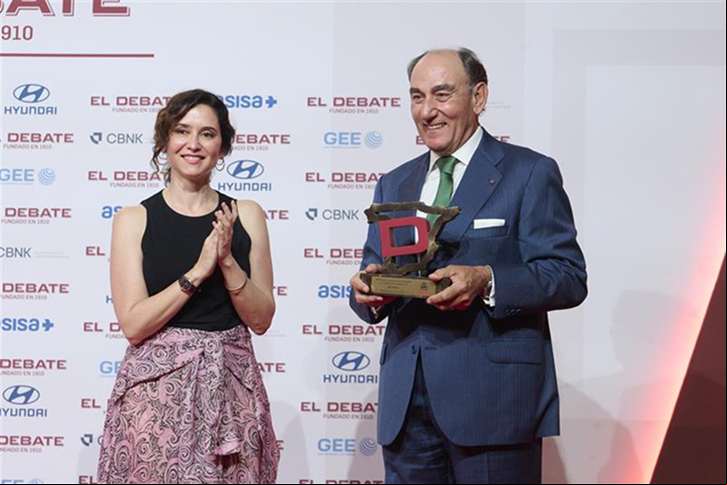 “O que torna grande uma empresa são os valores”, afirma Ignacio Galán ao receber o Prêmio à Projeção da Espanha