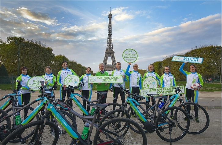 Moving for Climate NOW inicia su ruta ciclista en París con destino a la 
COP23 de Bonn