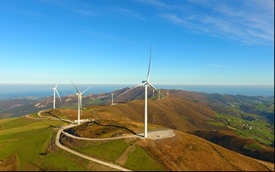 Wind farms in Asturias