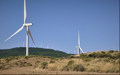 Wind farms in Aragon