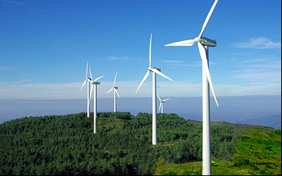 Wind farms in Galicia