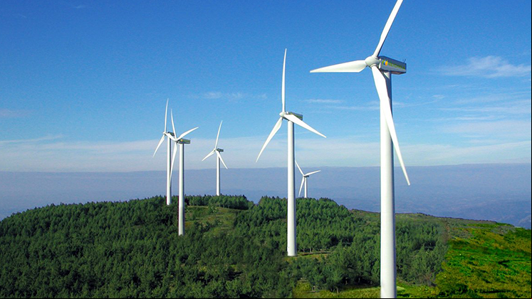 Wind farms in Galicia