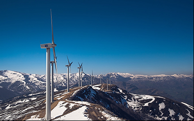 Wind farms in Cantabria