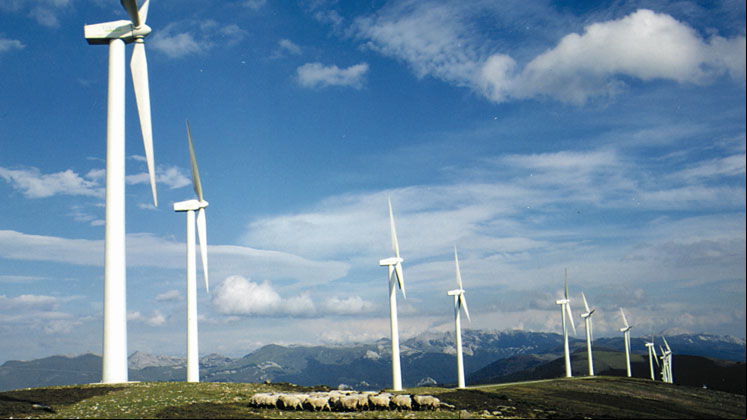 Wind farms in the Basque Country