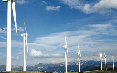 Wind farms in Basque Country